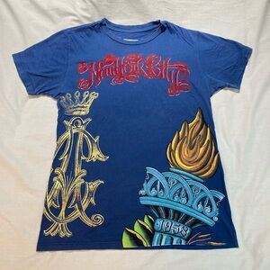 Christian Audigier New York T-shirt, Men’s size Small, made in the USA!